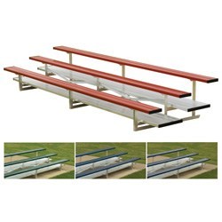 3 Row 21' Powder Coated Bleachers-0