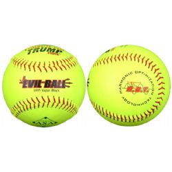 Trump® EVIL-RP-USA-Y 12" 52/300 ASA Premium Grade Leather Softballs (Dozen)-0