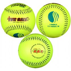 Trump® EVIL USSSA Classic M 40/325 12" Premium Leather Softballs (Dozen)-0