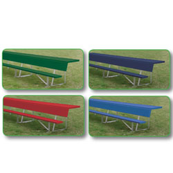 7.5' Players Bench w/shelf (colored)-0