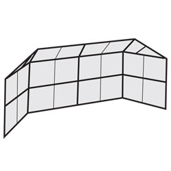 Chain Link Backstop-20' w/Hood & Wings-0