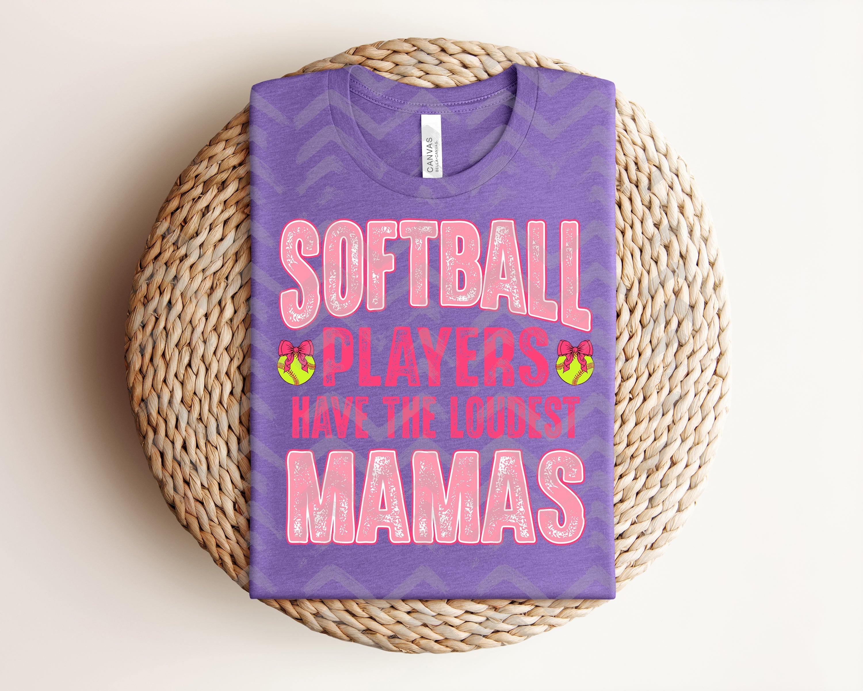 Softball Players Have the Loudest Mamas Graphic Tee
