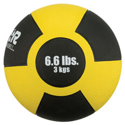 Reactor Rubber Medicine Ball (6.6 lb - Yellow)-0