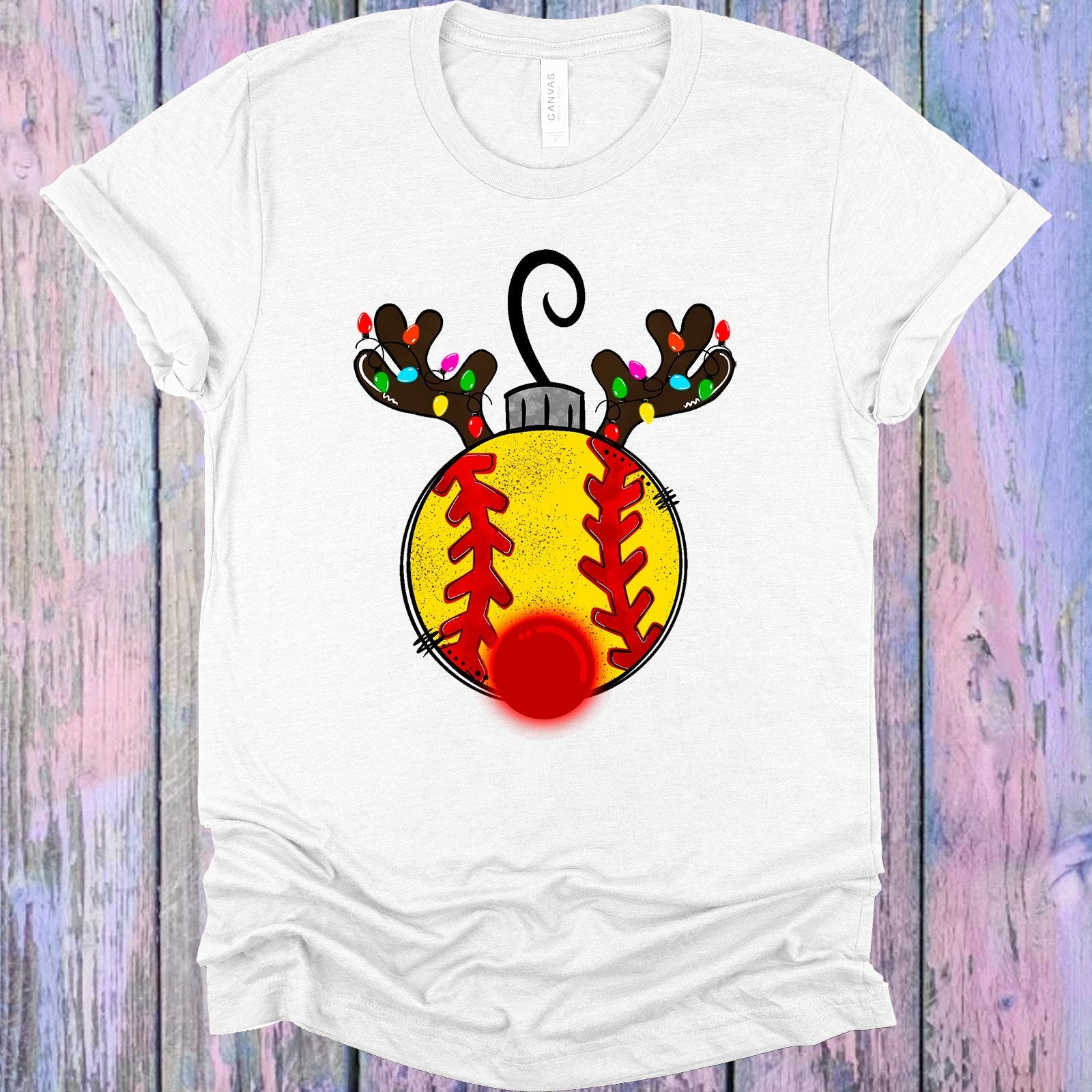 Softball Reindeer Graphic Tee