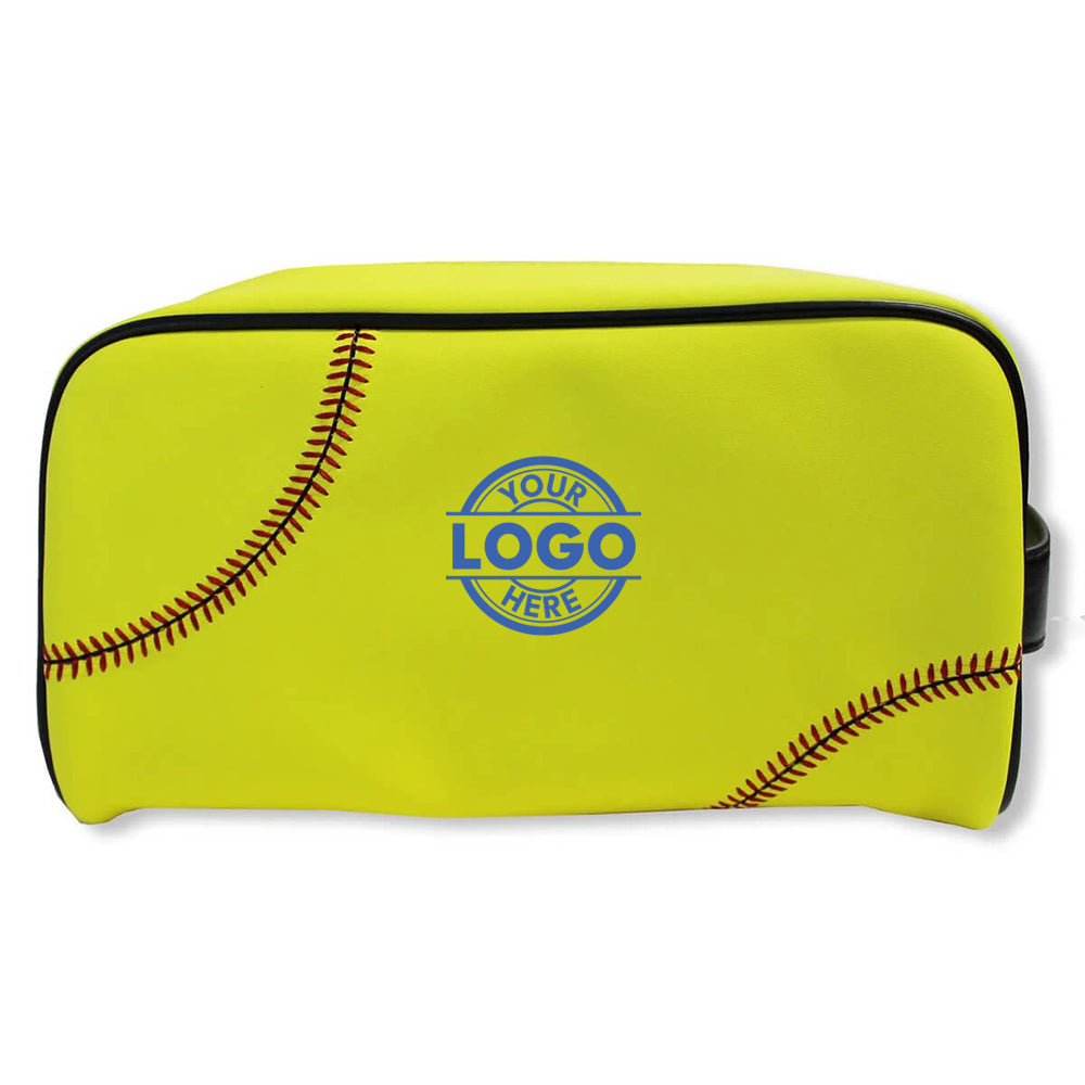 Custom Design Softball Toiletry and Cosmetics Bag - Authentic Series