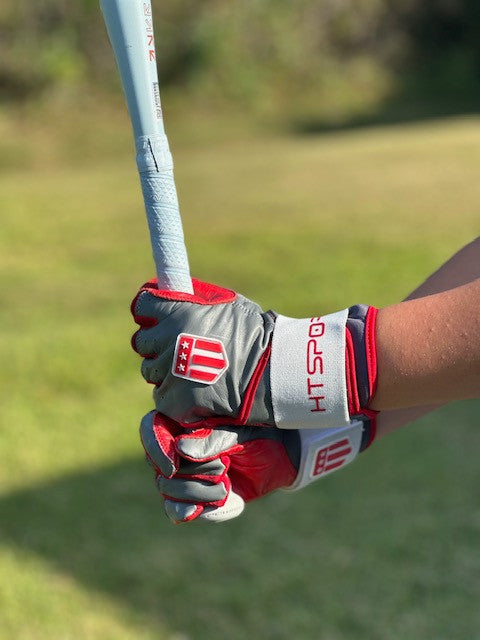 Long cuff Gray with a Red Palm Stock-6