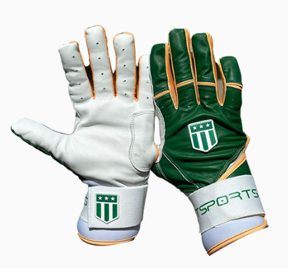 Long cuff Dark Green with White Palm Stock-0