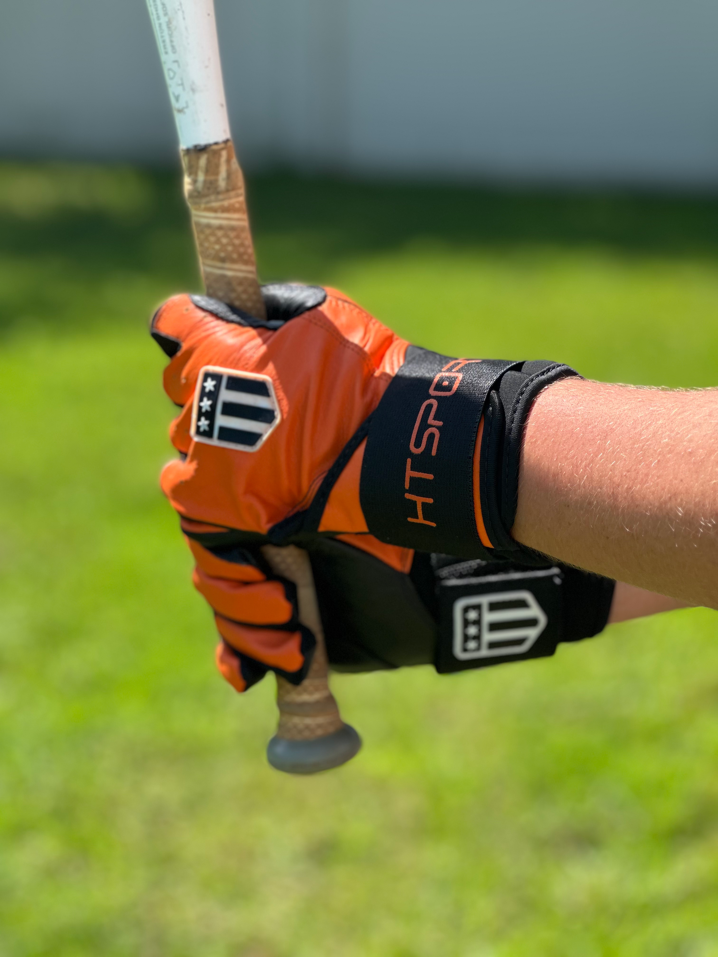 Long Cuff Orange with Black Palm-5
