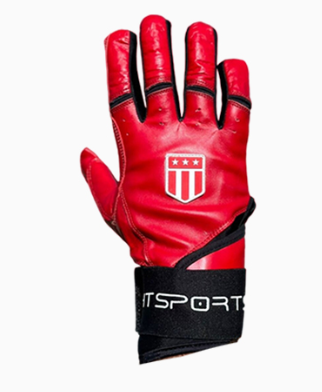 Long cuff All Red with Black Trim Stock-3