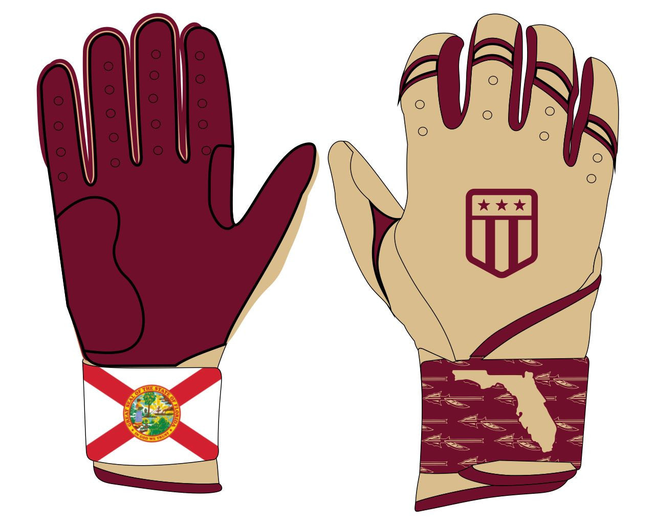 NOLES Long Cuff Batting Glove-3