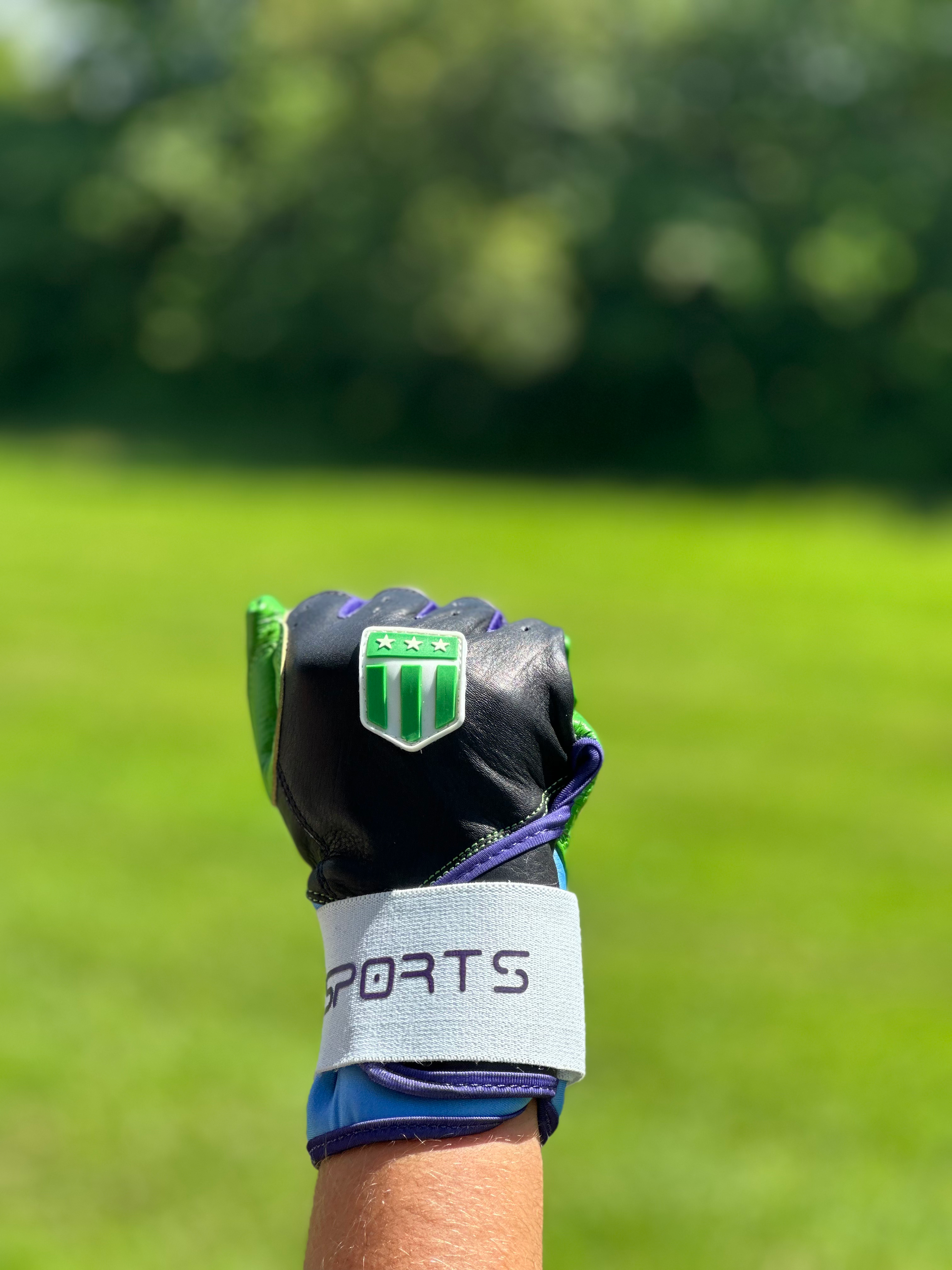 Tampa Bay City Long Cuff Black with Neon Green Palm-3