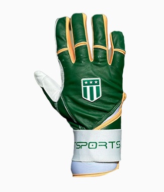 Long cuff Dark Green with White Palm Stock-1