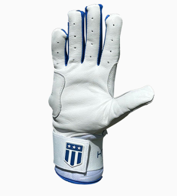 Long cuff White on White with Royal Blue Trim Stock-2