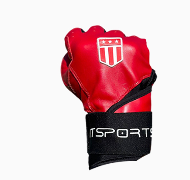 Long cuff All Red with Black Trim Stock-2