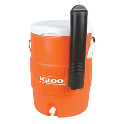 Igloo 10 Gal Orange Seat Top Cooler w/Cup Dispenser-0