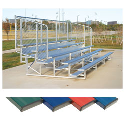 4 Row 15' Powder Coated Bleachers-0
