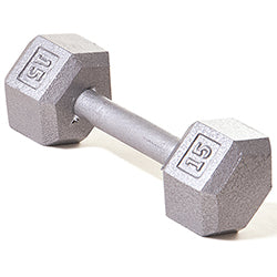 Hex Dumbbell w/ Straight Handle 15 lb-0