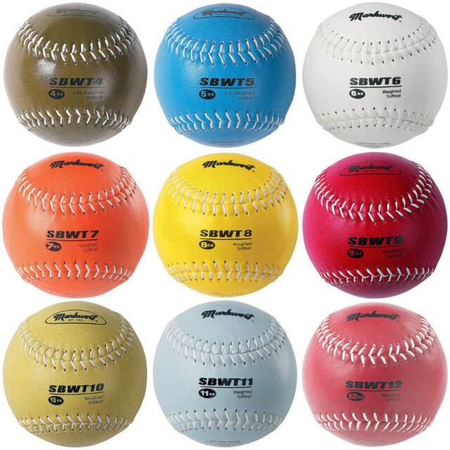 Weighted Leather Softball - 12-0