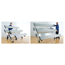 2 Row 8' Tip n' Roll Bleacher (seats 10)-0