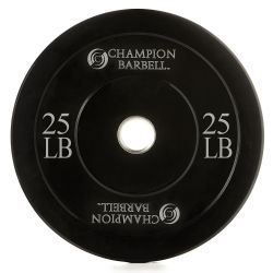 Olympic Rubber Plate Black 25lb-0