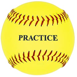 MacGregor®11 in. Yellow Practice Softballs (Dozen)-0