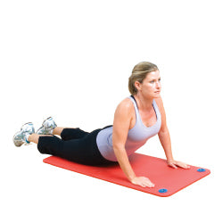 BSN SPORTS Hanging Workout Mat - 72\"L x 24\"W x 5/8\" - Blue-0