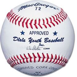 MacGregor #72 Official Dixie® Youth Baseballs (Dozen)-0