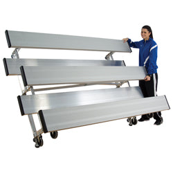 3 Row 8' Tip n' Roll Bleacher (seats 15)-0