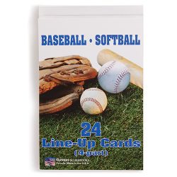Baseball/Softball Line-Up Card Booklet-0
