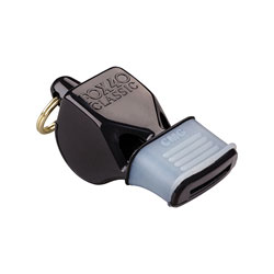 Fox 40 Whistle Classic - Black with Mouth Grip-0