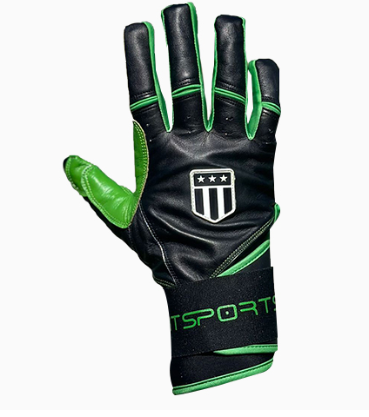 Long cuff Black with Lime Green Stock-3