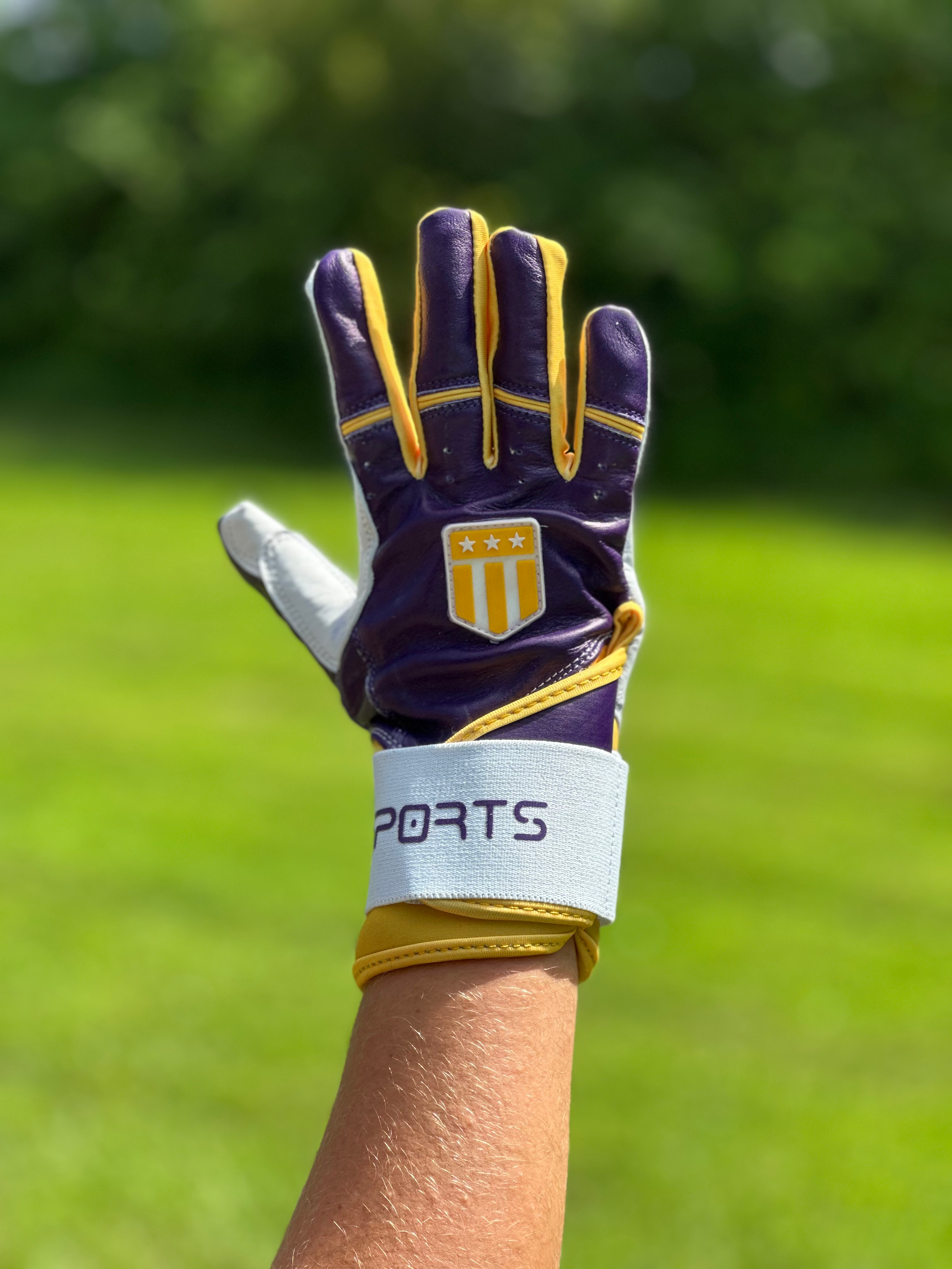 Long Cuff Purple with White Palm-2