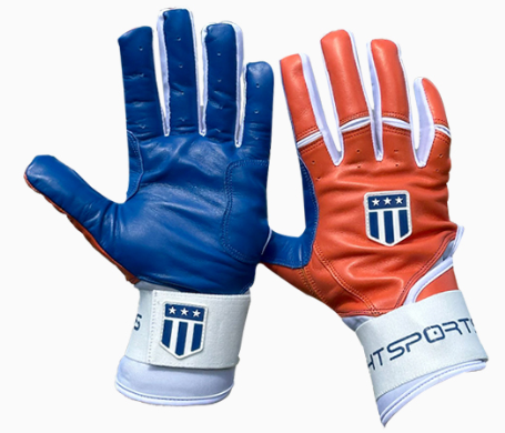 Long cuff Orange and Royal Blue Stock-1