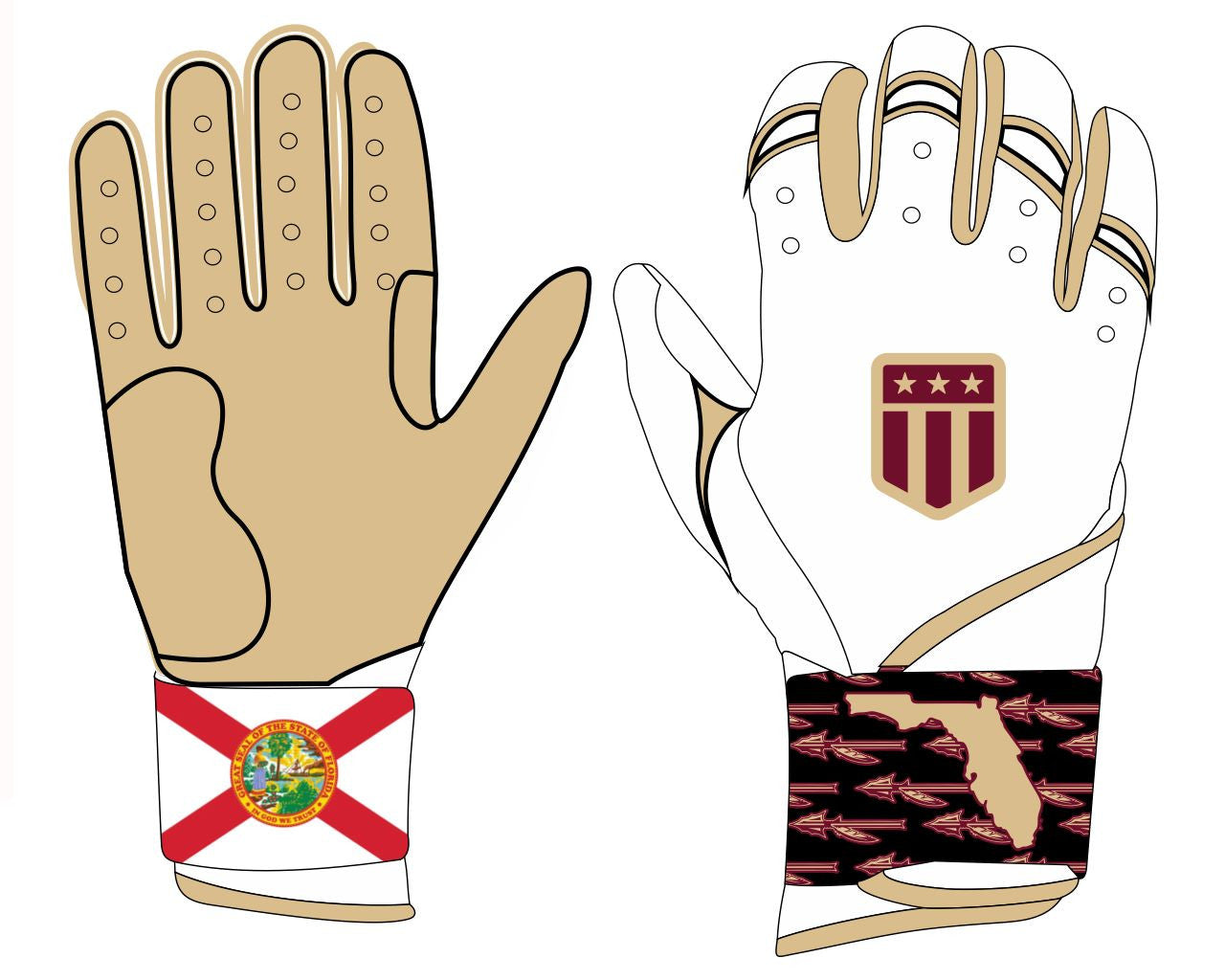 NOLES Long Cuff Batting Glove-0