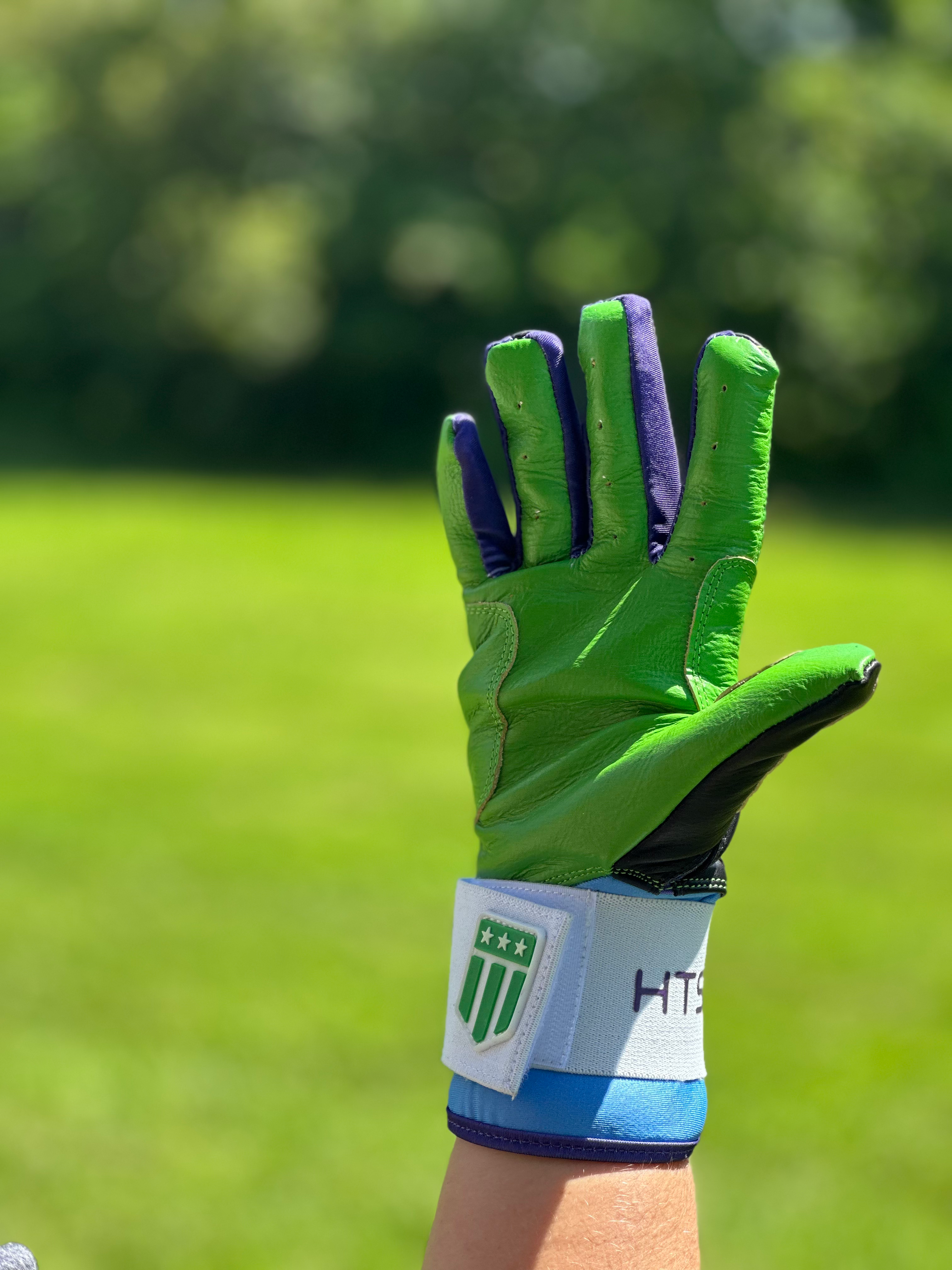 Tampa Bay City Long Cuff Black with Neon Green Palm-2