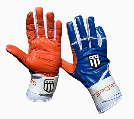Long cuff Royal Blue with Orange Stock-0