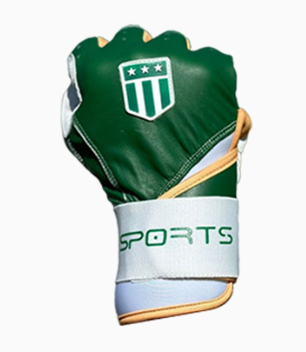 Long cuff Dark Green with White Palm Stock-2