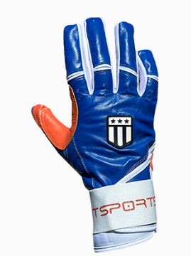 Long cuff Royal Blue with Orange Stock-1