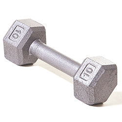Hex Dumbbell w/ Straight Handle 10 lb-0